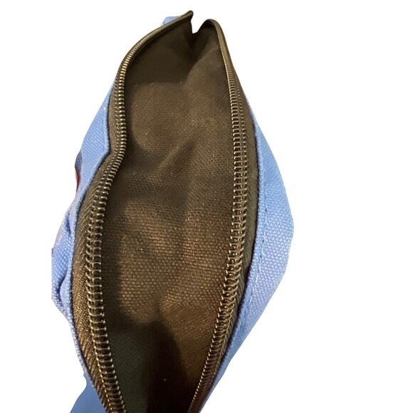 Kavu Keeper Blue Canvas Crossbody Bag Sling Purse Zip Around to Widen Pockets - Picture 6 of 8